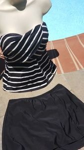 Bath Suit Top / Bottom Skirt